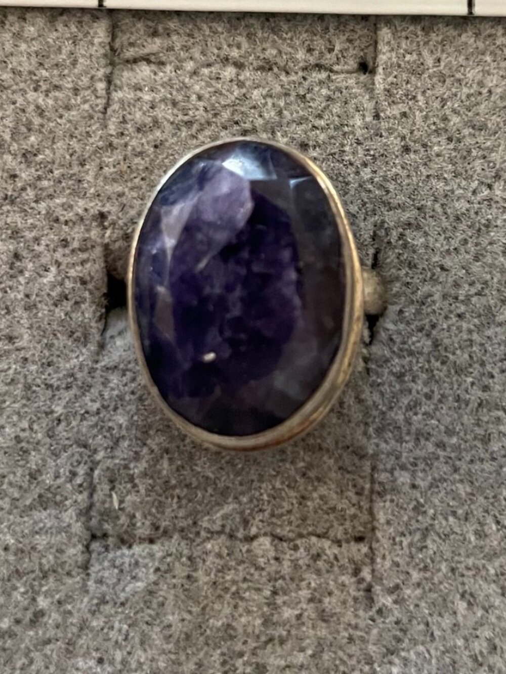 NEW Sterling Silver Ring Size 5.5 Purple Blue Hippie Boho Anthropologie $124 7gr